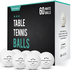 White High-Performance Table Tennis Balls