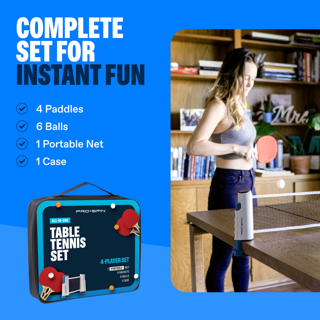 All-In-One Portable Ping Pong Set