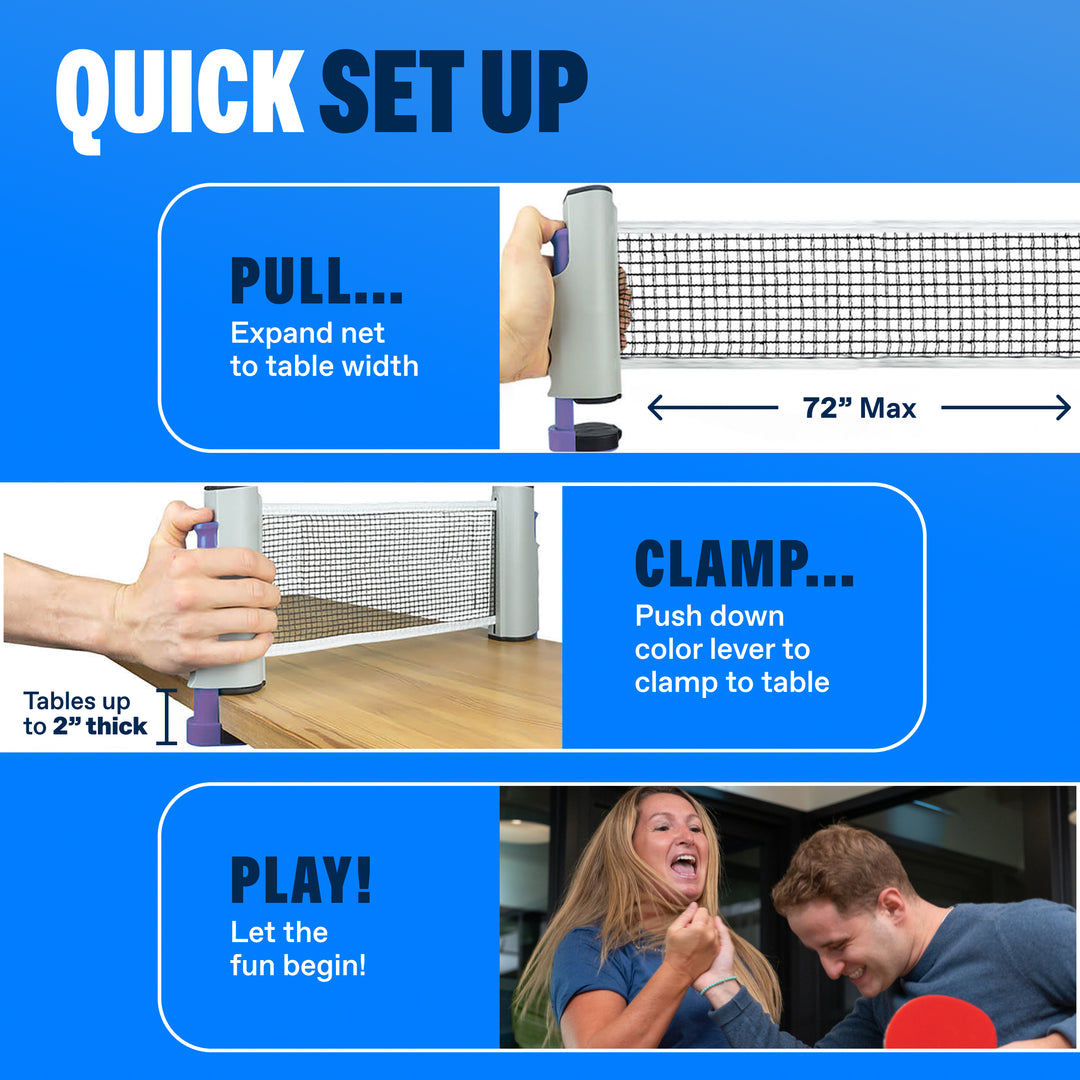Retractable Ping Pong Net